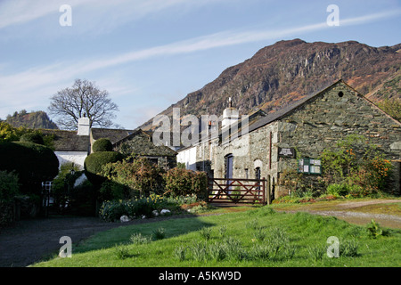 Grange im Borrowdale-Tal im Lake District Stockfoto