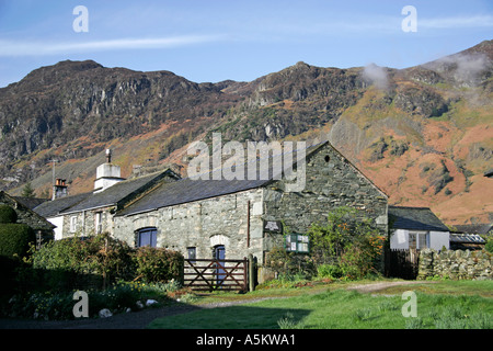 Grange im Borrowdale-Tal im Lake District Stockfoto