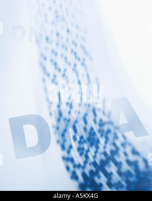 Zusammengesetztes Bild der DNA Stockfoto