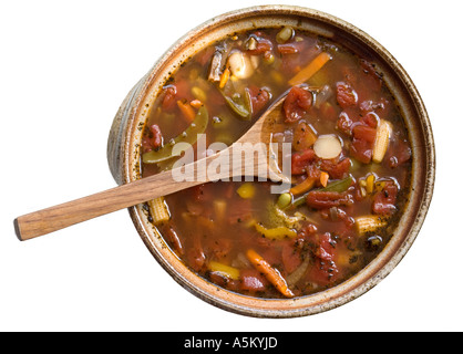 Hausgemachte Gemüsesuppe Stockfoto