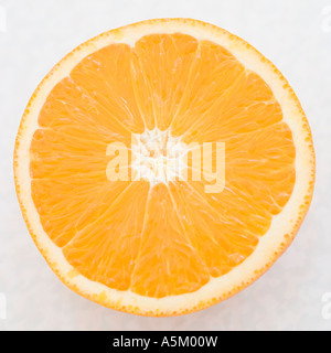 Nahaufnahme von orange Hälfte Stockfoto