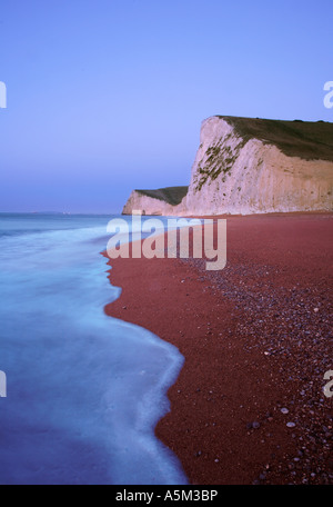 Die Kreidefelsen des Hiebes Kopf-und Swyre Kopf Durdle Door Bay Dorset Stockfoto