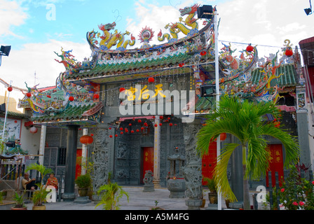 Hainan Tempel auf Lebuh Muntri in Georgetown Penang Stockfoto