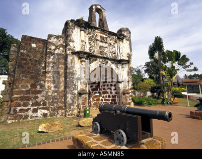 Ein Famosa Fort Porta de Santiago Malacca Malaysia Stockfoto