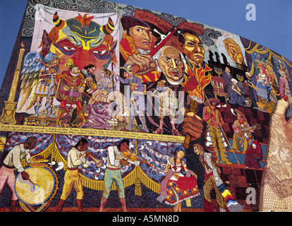 Diego Rivera Wandbild am Teatro Insurgentes Mexiko-Stadt Mexiko Stockfoto