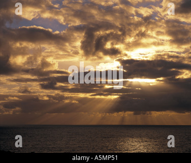 Sonnenaufgang über dem Meer Stockfoto