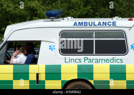 Notarzt und Sanitäter crew Stockfoto