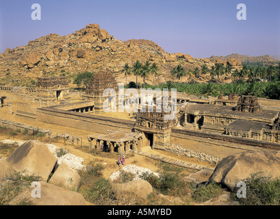 Hampi Ruinen Karnataka Indien Stockfoto