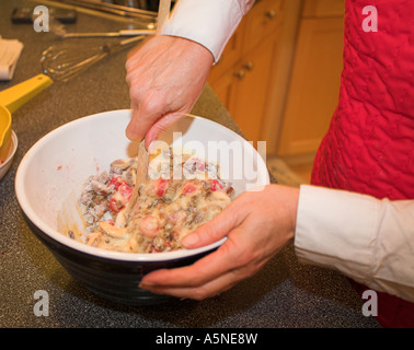 Obst Torte mischen Stockfoto