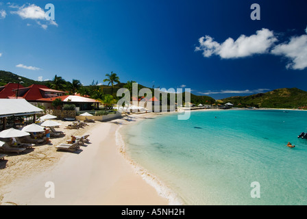 Baie de St. Jean St. Barths Stockfoto