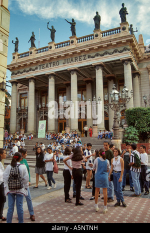 Teatro Juarez Jardin da la Union in Guanajuato, Mexiko Stockfoto