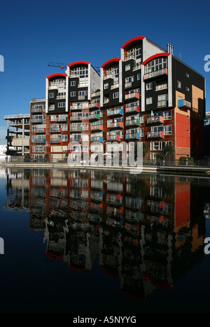 Millennium Village Wohnanlage an der Themse in London Greenwich Stockfoto