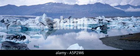 Jökulsárlón Island Stockfoto