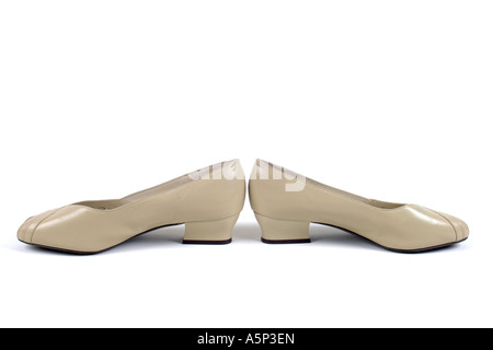 Informelle womans Keilabsatz Schuhe. Stockfoto