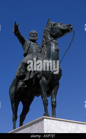 Statue von Ibrahim Pasha, Militärmuseum in der Zitadelle, islamisches Kairo, Ägypten Stockfoto