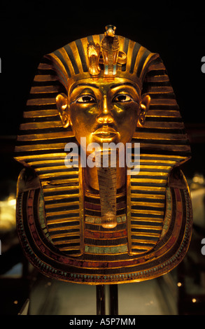 Maske des Tutanchamun, Ägyptisches Museum, Kairo, Ägypten Stockfoto