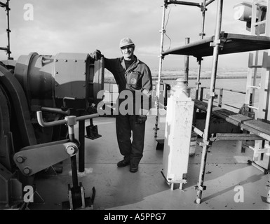 Smiths Dock Werft Teesside 1986 vor der Schließung im Februar 1987 die Nord-Inseln war das letzte Schiff, gebaut auf der Werft Stockfoto