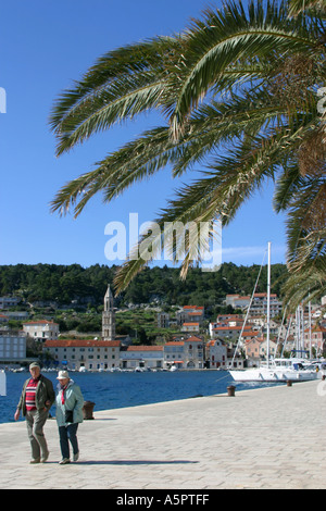 Hvar Stadt Insel Hvar Kroatien Stockfoto