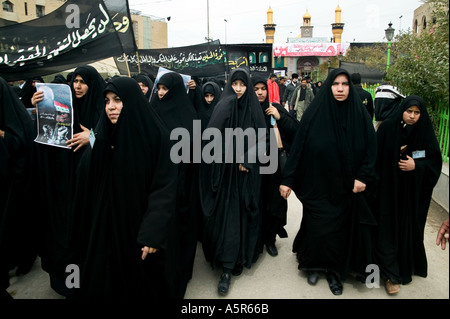 Frauen s Prozession 01 03 04 Kerbala Irak Stockfoto