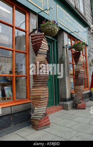 Schottlands nationale Bücherstadt hat zahlreiche Buchhandlungen Stockfoto