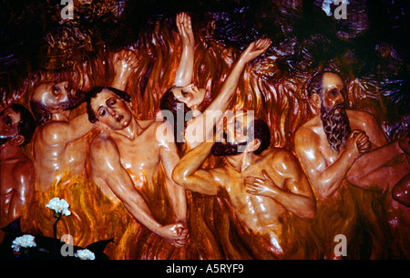 Iglesia de San Francisco Cambados Galizien Spanien Seelen In der Hölle Stockfoto