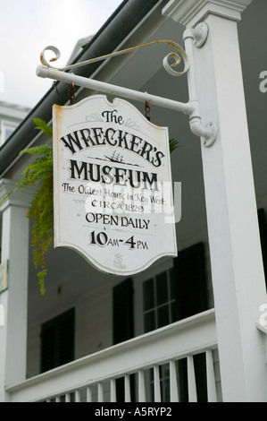 Das älteste Haus der Wreckers Museum in Key West Florida Stockfoto