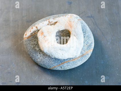 Gestapelten Steinen Stockfoto