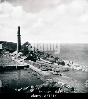 Die Levante meine St nur eines der wertvollsten Cornish mines mit Niveaus Ausdehnung fast eine Meile unter dem Meer, die jetzt von der National Trust Stockfoto