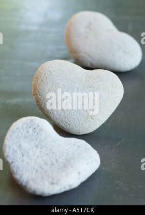 Herzförmigen Steinen Stockfoto