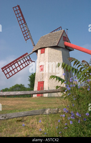 Nantucket-Windmühle Stockfoto