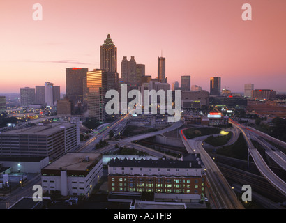 Atlanta Civic Center in der Morgendämmerung Georgia USA Stockfoto