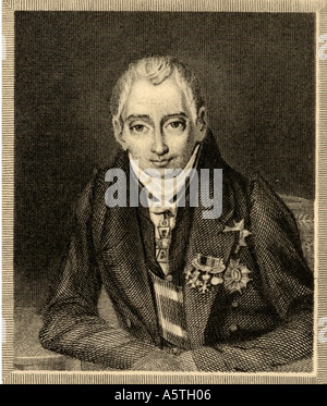 Fürst Klemens Wenzel Lothar von Metternich, 1773 - 1859. Österreichischer Staatsmann, Kanzler des österreichischen Kaiserreiches. Stockfoto