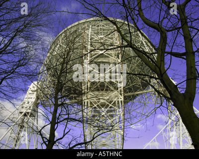 Lovell-Teleskop am Jodrell Bank, Cheshire, England Stockfoto