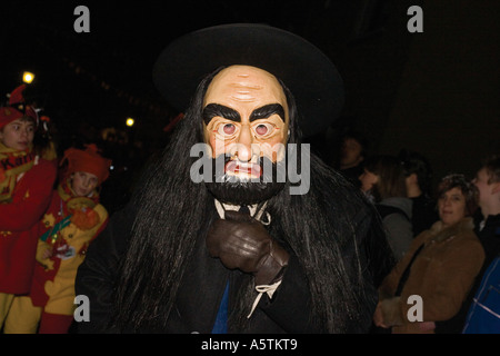 Fasching-Karneval-Parade in Grötzingen bei Karlsruhe Deutschland Stockfoto