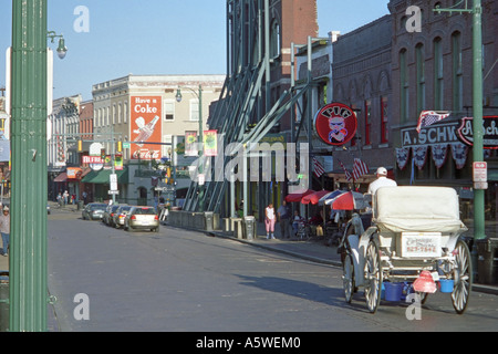 Beale Street in Memphis Tennessee Stockfoto