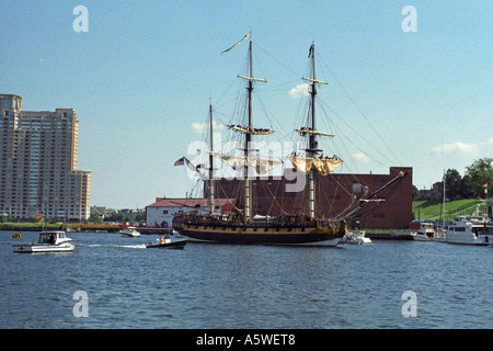 Großsegler im Hafen von Baltimore, Md während der Sail Stockfoto