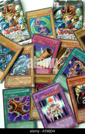 YU GI OH Karten Stockfoto