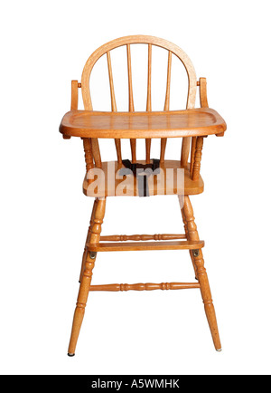 Baby Hochstuhl Silhouetten Stockfoto