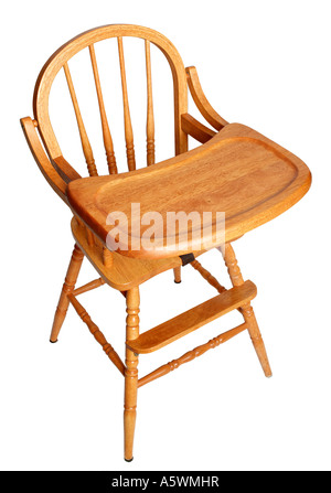 Baby Hochstuhl Silhouetten Stockfoto