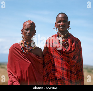 Masai Jugendliche, Amboseli-Reservat, Kajiado, Kenia Stockfoto