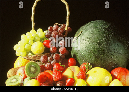 Obst-Stilleben Stockfoto