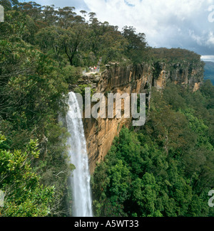 Fitzroy Falls und Yarrunga Tal, Morton Nationalpark, Southern Highlands, New-South.Wales, Australien Stockfoto