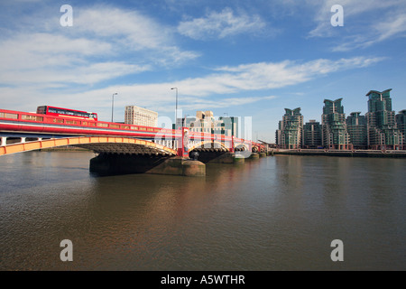 Vereinigtes Königreich Zentrum London sw6 ein Blick der Vauxhall bridge Stockfoto