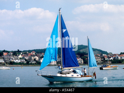 Deganwy an der Mündung der Conwy River North Wales Denbighshire Gwynedd Stockfoto