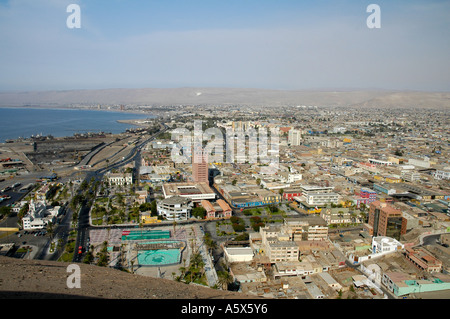 Ansicht von Arica aus der Morro de Arica, Chile, Südamerika Stockfoto