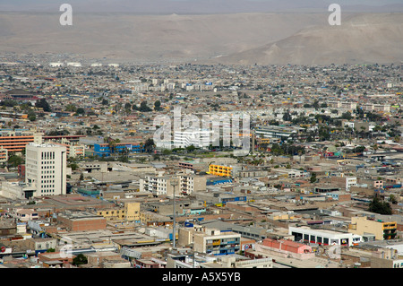 Ansicht von Arica aus der Morro de Arica, Chile, Südamerika Stockfoto