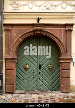 Ein Gateway in das königliche Schloss Wawel in Krakau - Polen Stockfoto