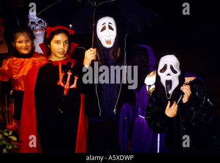 Halloween Trick Or Treat Cheam Surrey Stockfoto