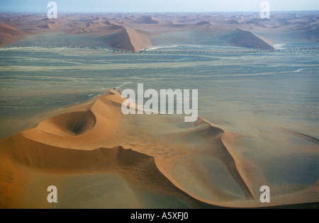 Aerial View Sanddünen Soussevlei Namibia Stockfoto