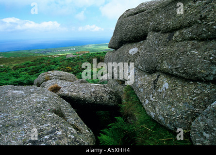 Rosewall Hügel in der Nähe von St Ives Cornwall UK Stockfoto